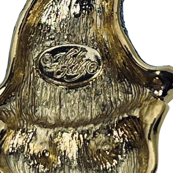 Vintage Kirks Folly Gold Tone Halloween Witch Cat Brooch (5960-1-2) - Picture 7 of 8